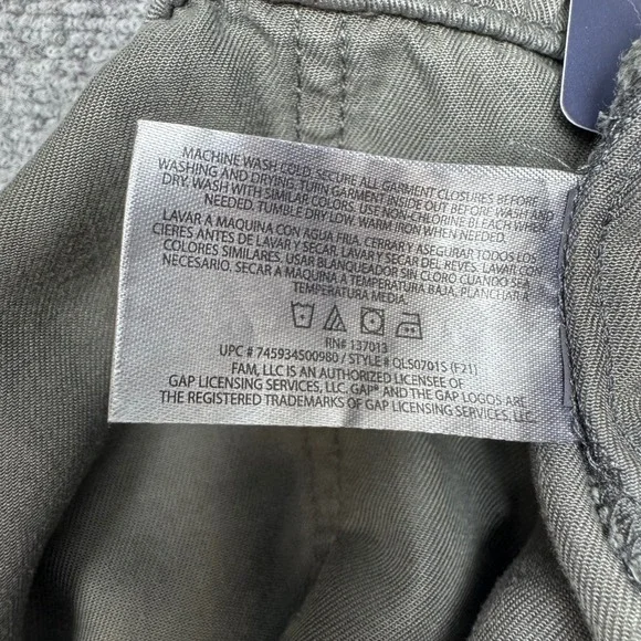 Gap Pull-On Shorts XL Silver Bells Gray Elastic Waist Easy Fit QLS0701S - Picture 8 of 11